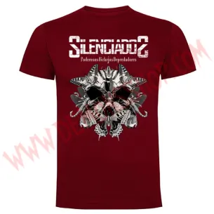 Camiseta MC Silenciados (Burdeos)