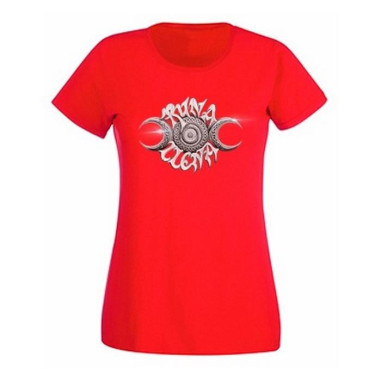 Camiseta Chica MC Runa Llena (Roja)