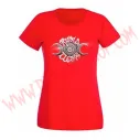 Camiseta Chica MC Runa Llena (Roja)