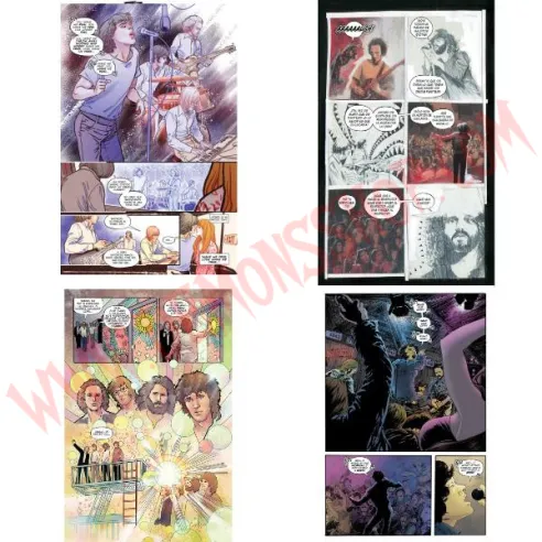 Libro Morrison Hotel - novela gráfica oficial The Doors en castellano