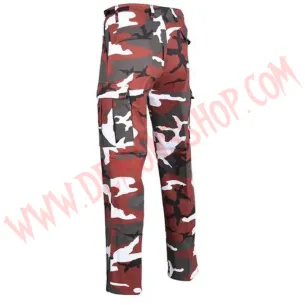 Pantalon Rangerhose - red camouflage 2