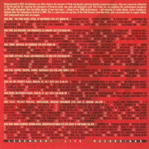 CD Ramones – Broadcast Collection '77-'95 - CD Punk - Ramones