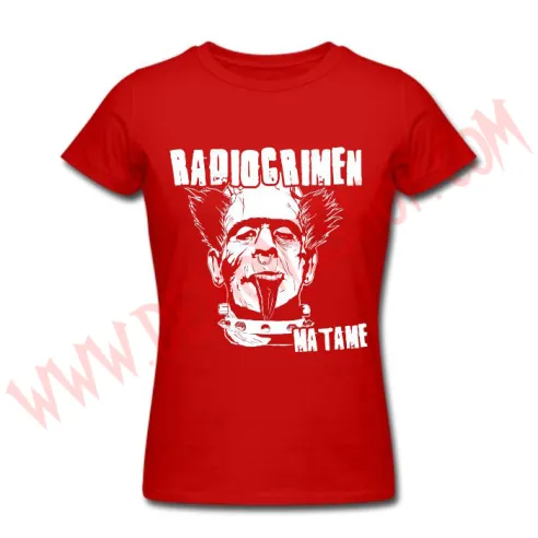 Camiseta Chica MC Radiocrimen - Camisetas Punk - Radiocrimen