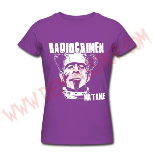 Camiseta Chica MC Radiocrimen - Camisetas Punk - Radiocrimen