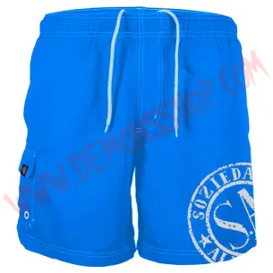 Bañador Soziedad Alkoholika (Azul) - Bermudas Punk - Soziedad Alkoholika