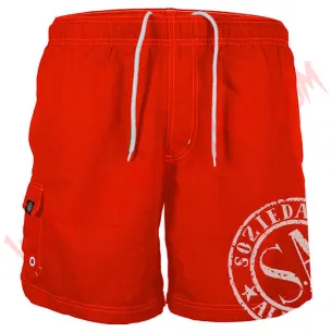 Bañador Soziedad Alkoholika (Rojo) - Bermudas Punk - Soziedad Alkoholika