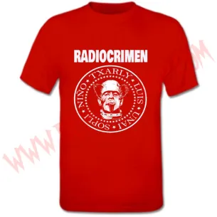 Camiseta MC Radiocrimen (Roja) - Camisetas Punk - Radiocrimen