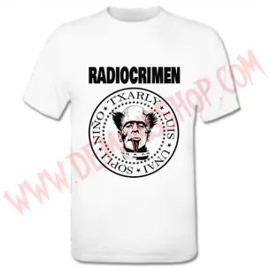 Camiseta MC Radiocrimen (Blanca) - Camisetas Punk - Radiocrimen