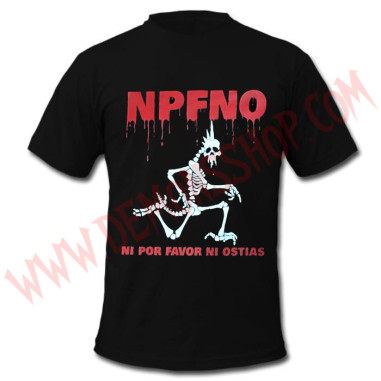 Camiseta MC Ni Por favor Ni Ostias (NPFNO) - Camisetas Punk - Ni Por Favor NI Ostias