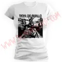 Camiseta Chica MC Tropa do Carallo (Blanca)