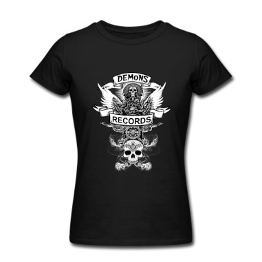 Camiseta Chica MC Alas Demons Records