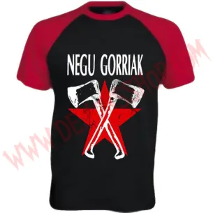 Camiseta MC Negu Gorriak (Raglan Roja)