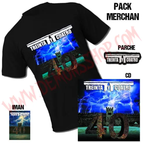 Pack Merchan + CD T-TreintayCuatro - 40