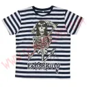 Camiseta MC Eskorbuto (Rayas Blancas)