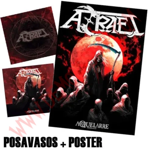 Pack CD + K7 + Vinilo LP Azrael - Aquelarre