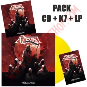Pack CD + K7 + Vinilo LP Azrael - Aquelarre (AMARILLO)