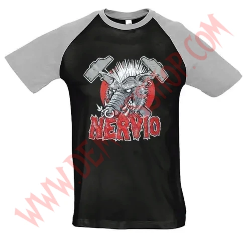 Camiseta Raglan MC Nervio (Gris)