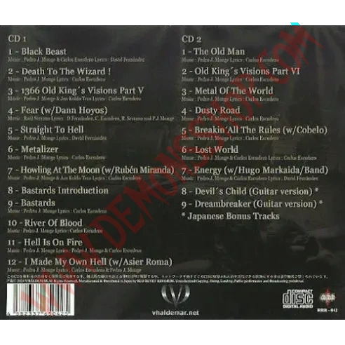 CD Vhaldemar - XX Anniversary «Live at BEC Barakaldo» (Ed. Japon)