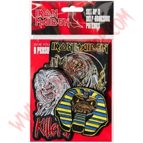 Parches iron maiden (pack 3ud.)