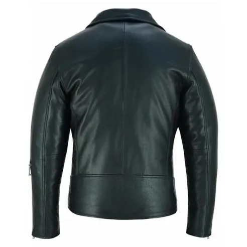 Chaqueta de Cuero Cruzada 988