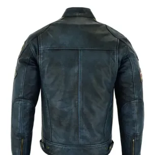 Chaqueta de Cuero Cafe Racer 2