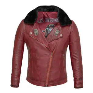 Chaqueta Mujer de Cuero Refuerzos - Chaquetas Chica - Alex Original