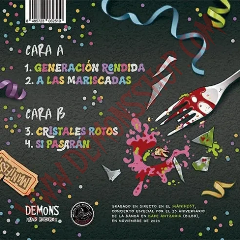 Vinilo Single Manifa - Diez años de Cristales Rotos