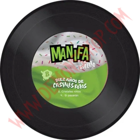 Vinilo Single Manifa - Diez años de Cristales Rotos
