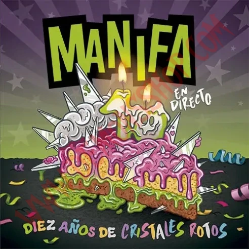 Pack Camiseta Chica + Single Manifa - Diez años de Cristales Rotos