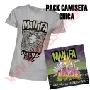 Pack Camiseta Chica + Single Manifa - Diez años de Cristales Rotos