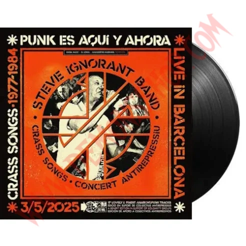 Vinilo LP Steve Ignorant Band ‎– Punk Es Aquí y Ahora (Live In Barcelona)