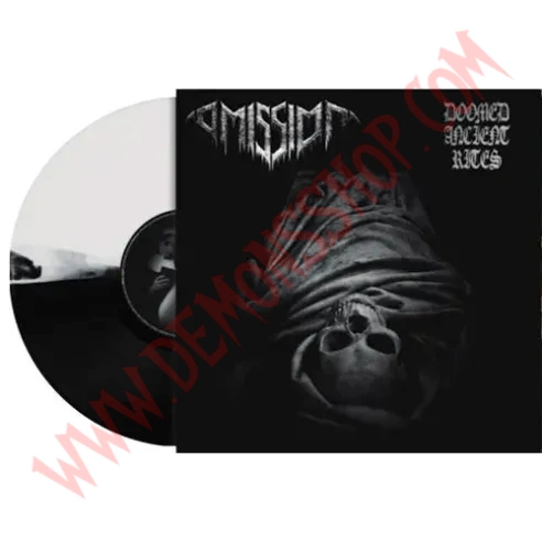Vinilo LP Omission - Doomed Ancient Rites (Marble Blanco y negro)
