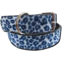 Cinturon Blue fakefur leobelt
