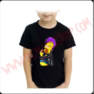Camiseta Niño Hommer Punk