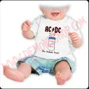 Camiseta Bebe Blanca MC Ac Dc