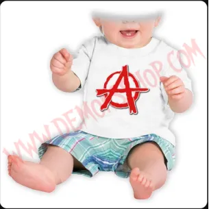 Camiseta Bebe Blanca MC Anarkia