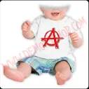 Camiseta Bebe Blanca MC Anarkia