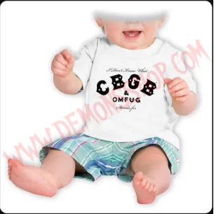 Camiseta Bebe Blanca MC CBGB