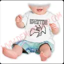 Camiseta Bebe Blanca MC Led Zeppelin