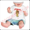 Camiseta Bebe Blanca MC Metallica