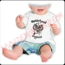 Camiseta Bebe Blanca MC Motorhead