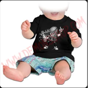 Camiseta Bebe Negra MC Heavy
