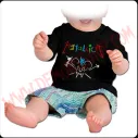 Camiseta Bebe Negra MC Metallica