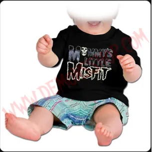 Camiseta Bebe Negra MC Misfit