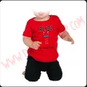 Camiseta Bebe Roja MC Ac Dc