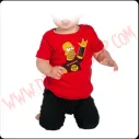 Camiseta Bebe Roja MC Hommer Heavy
