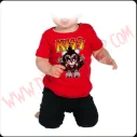 Camiseta Bebe Roja MC Kiss