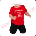 Camiseta Bebe Roja MC Metallica