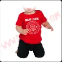 Camiseta Bebe Roja MC Ramones