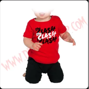Camiseta Bebe Roja MC The Clash